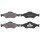 Brake pad set without wear sensor 18.8 mm A.B.S. for FORD FIESTA and others