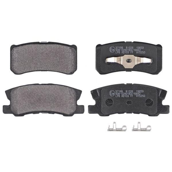 Brake pad set with wear warning 15.3 mm A.B.S. for e.g. MITSUBISHI ASX