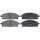 Brake pad set with wear warning 16.4 mm A.B.S. for NISSAN PATHFINDER and others
