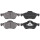 Brake pad set without wear sensor 17.4 mm A.B.S. for e.g. RENAULT MEGANE