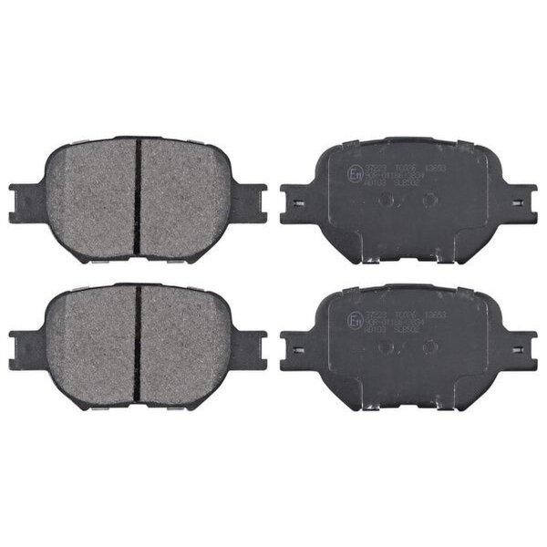Brake pad set without audible wear warning 17.4 mm A.B.S. for TOYOTA and others