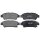 Brake pad set with wear warning 16.5 mm A.B.S. for TOYOTA AVENSIS and others