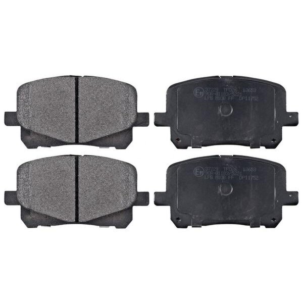 Brake pad set without audible wear warning 16.8 mm A.B.S. for TOYOTA