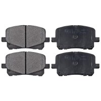 Brake pad set without audible wear warning 16.8 mm A.B.S....