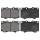Brake pad set with wear warning 17.5 mm A.B.S. for e.g. TOYOTA LAND
