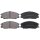 Brake pad set with wear warning 16.7 mm A.B.S. for HYUNDAI SANTA and others
