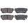 Brake pad set with wear warning 15 mm A.B.S. for HYUNDAI TUCSON and others