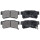 Brake pad set with wear warning 15.8 mm A.B.S. for HYUNDAI SONATA and others