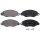 Brake pad set with wear warning 18.4 mm A.B.S. for FORD TRANSIT and others