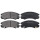Brake pad set without wear sensor 16.5 mm A.B.S. for OPEL FRONTERA