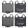Brake pad set with wear warning 15.5 mm A.B.S. for LEXUS GS and others