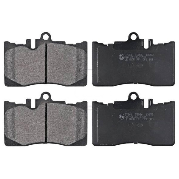 Brake pad set for wear warning indicator prepared 16 mm A.B.S. for LEXUS LS