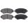 Brake pad set with wear warning 17.7 mm A.B.S. for TOYOTA COROLLA and others