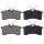 Brake pad set with wear warning 14.8 mm A.B.S. for TOYOTA AVENSIS and others