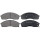 Brake pad set with wear warning 16.2 mm A.B.S. for KIA CARNIVAL and others