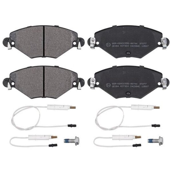Brake pad set incl. wear warning contact 17.8 mm A.B.S. for e.g. CITROËN C5