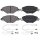 Brake pad set incl. wear warning contact 17.8 mm A.B.S. for e.g. CITROËN C5
