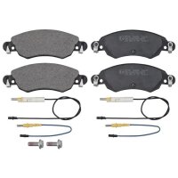 Brake pad set incl. wear warning contact 17 mm A.B.S. for...