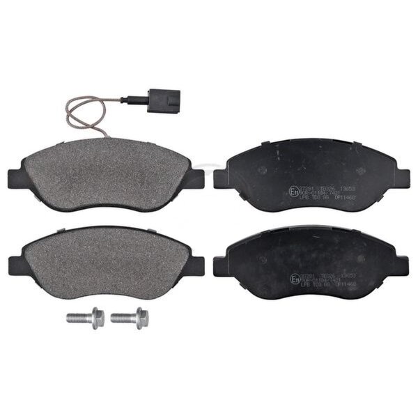 Brake pad set with wear sensor 18.2 mm A.B.S. for e.g. ALFA ROMEO MITO