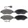 Brake pad set with wear sensor 18.2 mm A.B.S. for e.g. ALFA ROMEO MITO