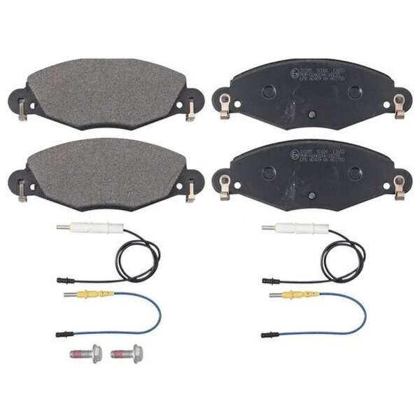 Brake pad set incl. wear warning contact 18 mm A.B.S. for e.g. CITROËN C5