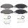 Brake pad set incl. wear warning contact 18 mm A.B.S. for e.g. CITROËN C5