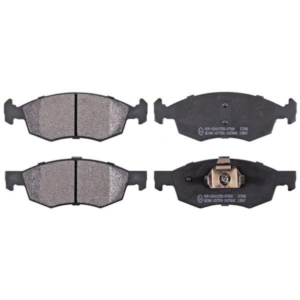 Brake pad set without wear sensor 18 mm A.B.S. for FIAT DOBLO and others