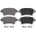 Brake pad set without wear sensor 16.8 mm A.B.S. for e.g. OPEL MOVANO
