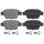 Brake pad set without wear sensor 16.3 mm A.B.S. for e.g. ALFA ROMEO MITO