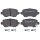 Brake pad set with wear warning 15 mm A.B.S. for e.g. OPEL ASTRA