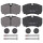 Brake pad set for wear warning indicator 20 mm A.B.S. for IVECO DAILY and others