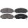Brake pad set with wear warning 17 mm A.B.S. for HONDA FR-V and others