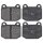Brake pad set without wear sensor 14.4 mm A.B.S. for LOTUS ELISE and others
