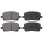 Brake pad set without wear sensor 17 mm A.B.S. for TOYOTA AVENSIS