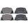 Brake pad set without wear sensor 15 mm A.B.S. for TOYOTA CAMRY and others
