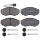 Brake pad set with wear sensor 19 mm A.B.S. for PEUGEOT BOXER and others