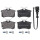 Brake pad set incl. wear warning contact 17 mm A.B.S. for SEAT CORDOBA
