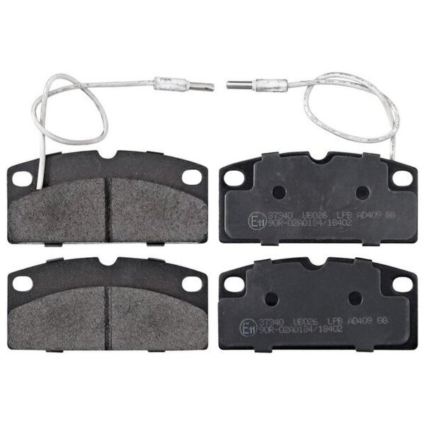 Brake pad set with wear sensor 10 mm A.B.S. for e.g. LIGIER NOVA