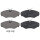 Brake pad set without wear sensor 18 mm A.B.S. for e.g. RENAULT AVANTIME
