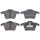 Brake pad set without wear sensor 18.6 mm A.B.S. for e.g. VOLVO XC90