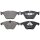 Brake pad set for wear warning indicator 20.3 mm A.B.S. for BMW 5 Series