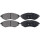 Brake pad set without wear sensor 17.8 mm A.B.S. for CHEVROLET AVEO and others