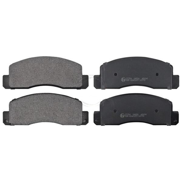 Brake pad set without integrated wear sensor 18 mm A.B.S. for TOYOTA DYNA