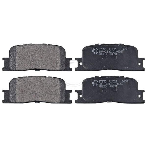 Brake pad set without integrated wear sensor 16 mm A.B.S. for TOYOTA CAMRY