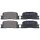 Brake pad set without integrated wear sensor 16 mm A.B.S. for TOYOTA CAMRY