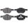Brake pad set with wear warning 17 mm A.B.S. for HONDA ACCORD and others