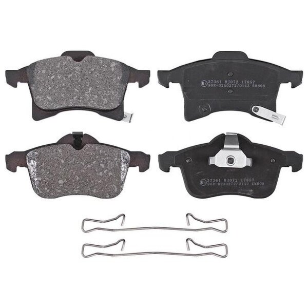 Brake pad set with wear warning 20 mm A.B.S. for e.g. OPEL ASTRA