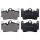 Brake pad set for wear warning indicator 16.6 mm A.B.S. for AUDI Q7 and others