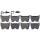 Brake pad set for wear warning indicator 16.5 mm A.B.S. for AUDI R8 and others