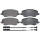 Brake pad set incl. wear warning contact 19 mm A.B.S. for LANCIA THESIS
